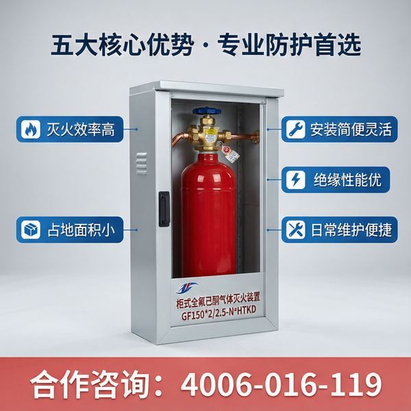 贵阳万霖消防1230全氟己酮灭火装置实拍 万霖消防:贵阳1230全氟己酮灭火装置专业供应商