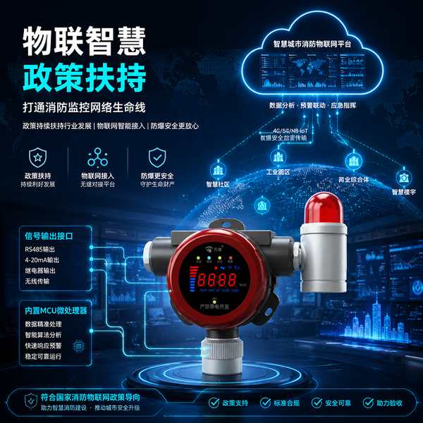 万霖消防：南安zigbee无线燃气报警器专业供应商